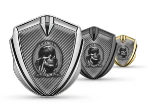 Badge Fender 3D Stile Pro Inox Emblema 3D